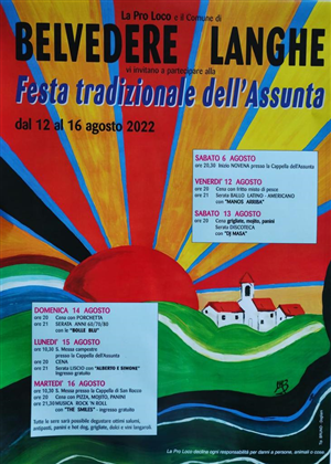 Festa tradizionale dell'Assunta   12 - 16 agosto 2025